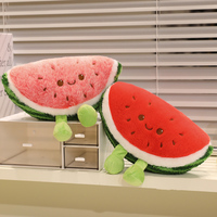 Schattig avocado-citroen polyester gewassen pluche voedsel pluche speelgoed knuffeldier rugzak hanger fruit charme