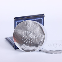 En stock : Feuilles d'aluminium perforées pour chicha (RY101) - Design moderne et minimaliste, boîtes rouges/bleues