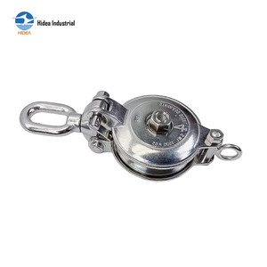 Bloque de elevación HIDEA de acero inoxidable con doble pivote y ojo, forjado marino para cargas pesadas, para construcción - Product Image 1