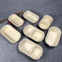 Envases Biodegradables para Llevar, Platos Desechables, Caja de Comida para Llevar, Embalaje, Vajilla Desechable