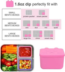 Phong Cách Mới Nóng Bán Silicone Salad <span class=keywords><strong>Sauce</strong></span> Container Phim Hoạt Hình Với Nước Sốt Nắp Cho Bé Ăn Trưa Trái Cây Gia Vị Chia Hộp Snack Container - Product Image 4