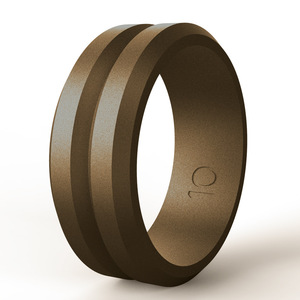 Atacado Personalizado V -shaped Grooved Edge <span class=keywords><strong>Silicone</strong></span> Rubber Finger Anéis De Casamento para Homens - Product Image 4