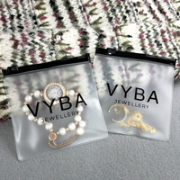 Sac d'emballage en plastique transparent PVC personnalisé, sacs à bijoux en PVC de haute qualité, sac à fermeture éclair pour boucles d'oreilles avec logo personnalisé