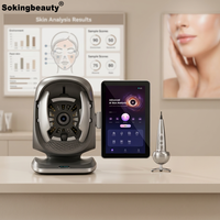 Analyseur de peau certifié CE, 25 langues, détection précise, scanner capillaire, machine d'analyse de la peau pour salon et spa