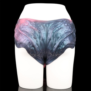 <b>Liquid</b> Silicone <b>Rubber</b> Wearing Solid Hollow Anodes for Both Men and Women Same-sex Pulling Les Leather Pants Adult Sex Toys - Product Image 5