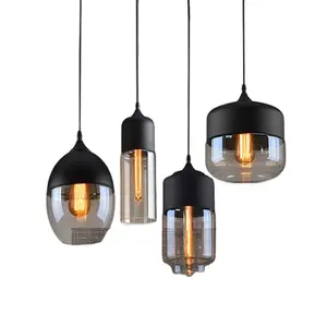 Iluminação nordic Simig pós-moderno moda minimalista lustre para sala de jantar única cabeça de vidro da lâmpada sombra
