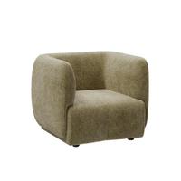 Canapé modulaire compact une place en velours chenille style vintage, avec structure en bois, amovible, en ligne droite, pour maisons d'hôtes, appartements et salons