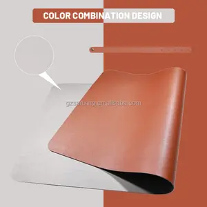 Protector de cuero antideslizante para escritorio, almohadilla impermeable de cuero PU para ordenador portátil y oficina