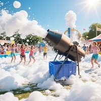 Machine à mousse à jet mobile 2500W-4000W pour extérieur/intérieur, idéale pour fêtes et piscines, vente directe usine
