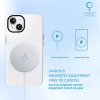 Étui magnétique 2-en-1 en TPU+PC pour sublimation 3D, compatible avec les modèles 18/17/16/15/14/13 Pro Max, impression à chaud, personnalisation de l'image, coque arrière entièrement enveloppante