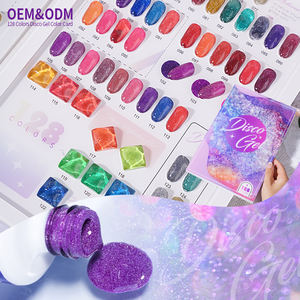Disco <span class=keywords><strong>Gel</strong></span> Farbbuch 128 Farben Nagellack <span class=keywords><strong>Gel</strong></span> 128 Farben Glitter Reflective Glow In The Dark Blinkendes Disco <span class=keywords><strong>Gel</strong></span> - Product Image 1