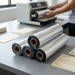 Feuille de dorure à chaud brillante pour l'impression de cartes de visite, feuille réactive au toner doré pour imprimante numérique, provenance Chine - Product Image 3