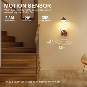 İskandinav Akıllı Ev Dekorasyonu USB Şarjlı RGB Masa Lambaları Kablosuz Manyetik Hareket Sensörlü DIY Ayarlanabilir Başucu LED Duvar Lambası - Product Image 3