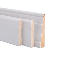 Vente en gros au Vietnam de plinthes moulées en pin blanc imperméable et bon marché pour décoration intérieure moderne