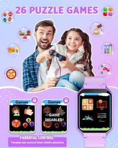 สมาร์ทวอทช์สำหรับเด็กพร้อมเกม <span class=keywords><strong>26</strong></span> เกม กล้องถ่ายรูป เครื่องเล่นเพลง แสดงเวลา บันทึกวิดีโอและเสียง ของเล่นสำหรับเด็กชายอายุ 3-12 ปี - Product Image 3