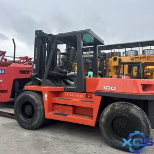 מלגזה דיזל יפנית משומשת וזולה מקורית 10 טון טויוטה FD100, קומטסו יפנית 10 טון טויוטה FD100 - Product Image 1