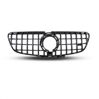 Calandre avant noir brillant pour Mercedes Vito V-Class W447 2016-2023, style GT, barres verticales, remplacement direct