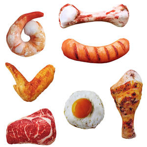 Ucuz Squeaky köpek maması sebze oyuncaklar hediye paketi seti özel LOGO dayanıklı çiğnemek tuval peluş oyuncak hayvan - Product Image 4