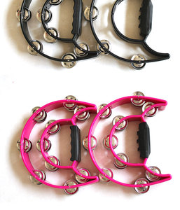 แทมบูรีนพลาสติกสองแถวหลากสีขายส่งราคาดี - Product Image 5