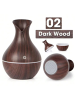 Diffuseur d'huiles essentielles à brume silencieuse 130 ml, humidificateur d'air, purificateur d'air pour voiture, pour chambre à coucher, utilisation en intérieur automobile