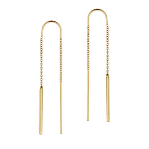 อุปทานมวล925เงินสเตอร์ลิง18พันทองชุบเครื่องประดับ <span class=keywords><strong>Zoro</strong></span> พู่ต่างหูโซ่ยาวต่างหูต่างหูที่สวยงามสำหรับผู้หญิง - Product Image 1