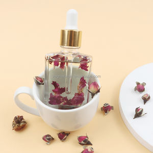 Etiqueta privada 50ml Aceite líquido multiusos de rosa para cara Cuerpo y cabello Hidratante de vitamina E para piel seca Aceite <span class=keywords><strong>facial</strong></span> de flor de Rosa - Product Image 6