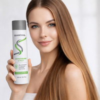 Botellas de Plástico Vacías para Envases Cosméticos con Tapa Abatible en Forma de Cilindro de 300 ml de HDPE con Color de Logotipo Personalizado para Champú y Loción Corporal