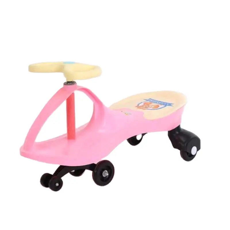 سيارة لعبة هزازة جديدة للأطفال مع موسيقى صبي بنت رضيعة بأربع عجلات