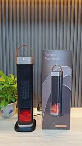 พัดลมฮีตเตอร์ไฟฟ้า เครื่องทำความร้อนในห้อง พัดลมทำความร้อนตั้งโต๊ะสำหรับฤดูหนาว ใช้ในบ้าน สำนักงาน ห้องนอน - Product Image 6