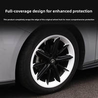 Cache-moyeux de roue chromé ABS de haute qualité pour Changan UNIV, remplacement de la capuchon de jante central, étanche et anti-poussière, 4 pièces/ensemble