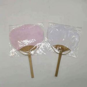 Abanico de Papel Redondo de Bambú Estilo Japonés Colorido, Tallado a Mano, Regalo Empresarial para Promociones y Eventos, Abanico Sencillo - Product Image 3