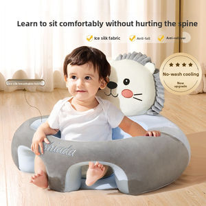 Silla de aprendizaje para bebés al por mayor, sofá anticaída, asiento de felpa con diseño de dibujos animados para la columna vertebral de bebés de 6 a 12 meses, para sala de estar y comedor - Product Image 2