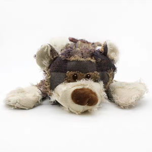 Bestseller Kinghon KH-31346 Haustier Dreifarbiges Bettelbär-Spielzeug mit Geräuschen Plüsch-Kauspielzeug Interaktives Zahnreinigungs-Quietschspielzeug für Hunde - Product Image 6