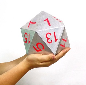 Fabricant-Direct personnalisé <span class=keywords><strong>20</strong></span>-Face grand jeu de <span class=keywords><strong>dés</strong></span> en métal polyédrique solide D6 D20 <span class=keywords><strong>dés</strong></span> de jeu pour les numéros - Product Image 1