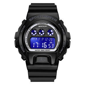 SANDA-<span class=keywords><strong>reloj</strong></span> deportivo <span class=keywords><strong>Digital</strong></span> para hombre, cronógrafo sencillo con alarma, resistente al agua, a la moda, hombre2127 - Product Image 4