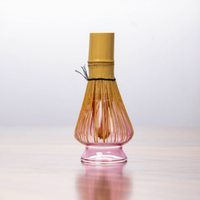 Ensemble classique de bols à matcha en verre pur, fouet Chasen, support pour fouet, outils pour préparer le thé matcha, ustensiles en verre pour la préparation du matcha, ensemble de supports pour Chawan
