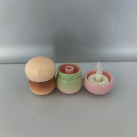 Vente en gros de pots de fard à joues liquide en forme de champignon en plastique de 5ml avec pinceau en silicone emballage de maquillage de bouteille de brillant à lèvres de luxe de 5g