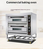 Four à convection commercial à double pont, 220V 50Hz, four rotatif pour boulangerie