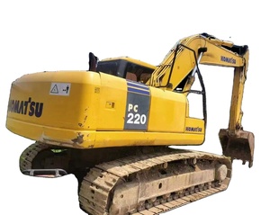 Excavatrice sur chenilles d'occasion Komatsu PC220 de 22 tonnes d'origine japonaise avec moteur Cummins, hydraulique Kawasaki, pompe de boîte de vitesses et roulement - Product Image 1