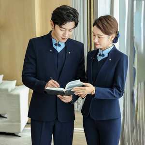 مخصص مكتب رجل سيدة العمل ارتداء أنيقة الأعمال السترة ضئيلة تناسب الزي الرسمي للمكتب - Product Image 4