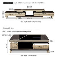 Nouvelles couleurs, vente chaude, meubles TV modernes de luxe, prix de gros, meuble TV et ensemble de table basse pour un usage domestique