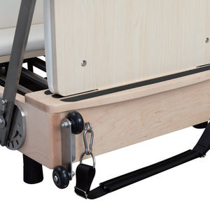 Macchina Pilates Reformer in Legno d'Acero Pieghevole Personalizzabile in Pelle, Resistente, Regolabile, Capacità 200KG, per <span class=keywords><strong>Studio</strong></span> Yoga e Benessere - Product Image 5