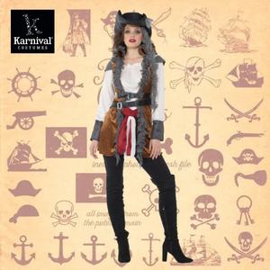 ODM vente entière Buccaneer Girl Pirate Cosplay Costume pour Halloween <span class=keywords><strong>et</strong></span> événements de fête à thème TV & Movie inspiré - Product Image 1