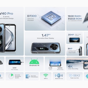 Teléfono Inteligente Resistente Doogee V40 PRO, 16+512 GB, 5G, Cámara Principal de 200 MP, Carga Rápida de 33 W, Batería de 8680 mAh, Pantalla de 120 Hz, Android 14 - Product Image 5