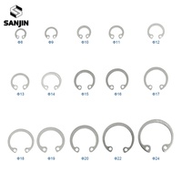 C Type Internal Circlip Retaining Rings Assortment Kit for Hole Stainless Steel Carbon Steel Circlip Snap Rings DIN472
