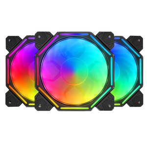 Nuevo diseño, ventiladores RGB de 12V, radiador de refrigeración de torre de enfriador de aire de CPU para <span class=keywords><strong>PC</strong></span> de juegos con disipador de calor de plástico, nuevos ventiladores de carcasa de CPU - Product Image 5