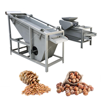 Palm Shell Crusher Pijnboompitten Cracker Sacha Inchi Breker Separator Elektrische Hazelnoot Verwerkingsmachines Amandelbeschietmachine