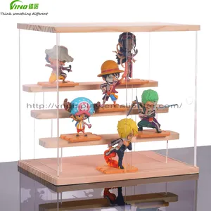 Large Clear Acrylic Display Case for Collectibles Storage Assemble Organizer Showcase for Figures Cosmetics Vehicle