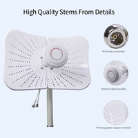 Antenne parabolique hyperbolique 4G 5G 1700-4200Mhz à gain élevé longue portée 2x22dBI MIMO pour la communication de routeur