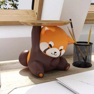 Raccoon Key Storage Ornament Resin Decorative Tray For Entryway Home Desktop Living Room Modern Animal Print Design - Product Image 2